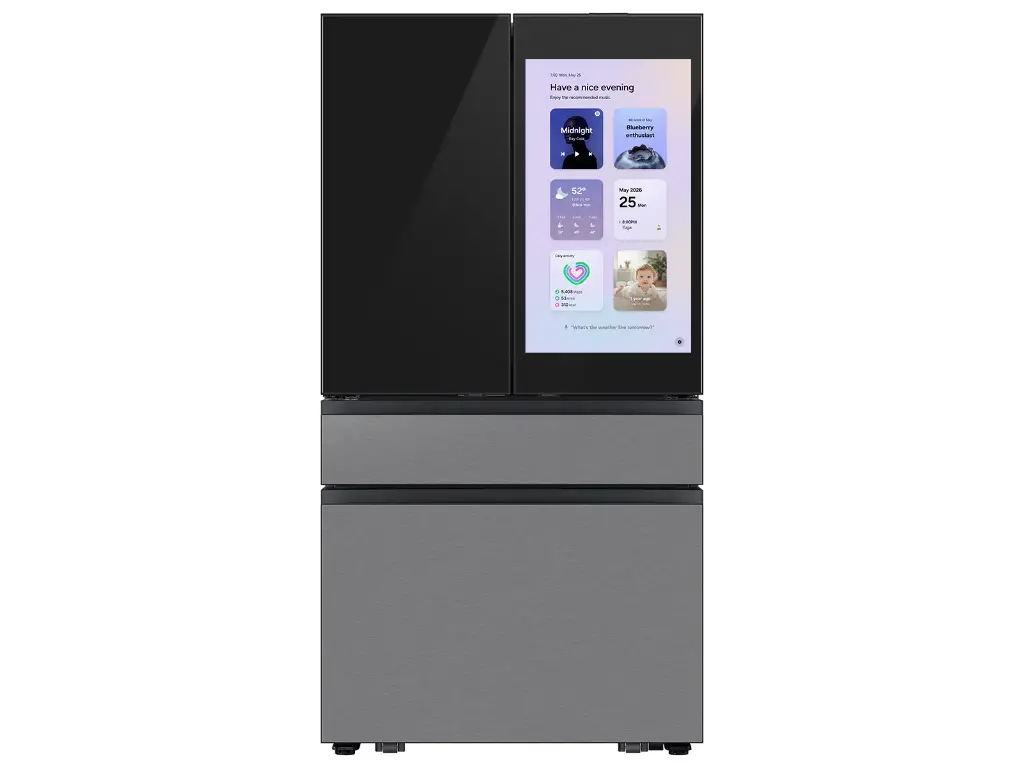 Samsung Bespoke AI 4-Door French Door Family Hub™ 32" | AI Vision & Auto Open Door | 29 cu.ft. RF90F29EECRAA